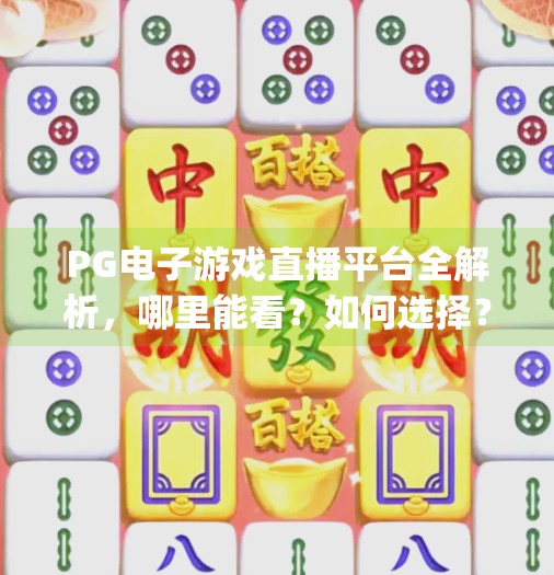 PG电子游戏直播平台全解析，哪里能看？如何选择？新手必读指南！pg电子游戏哪里有直播